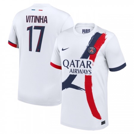 Camisola Paris Saint-Germain Vitinha 17 2º Equipamento 2024-25 Manga Curta